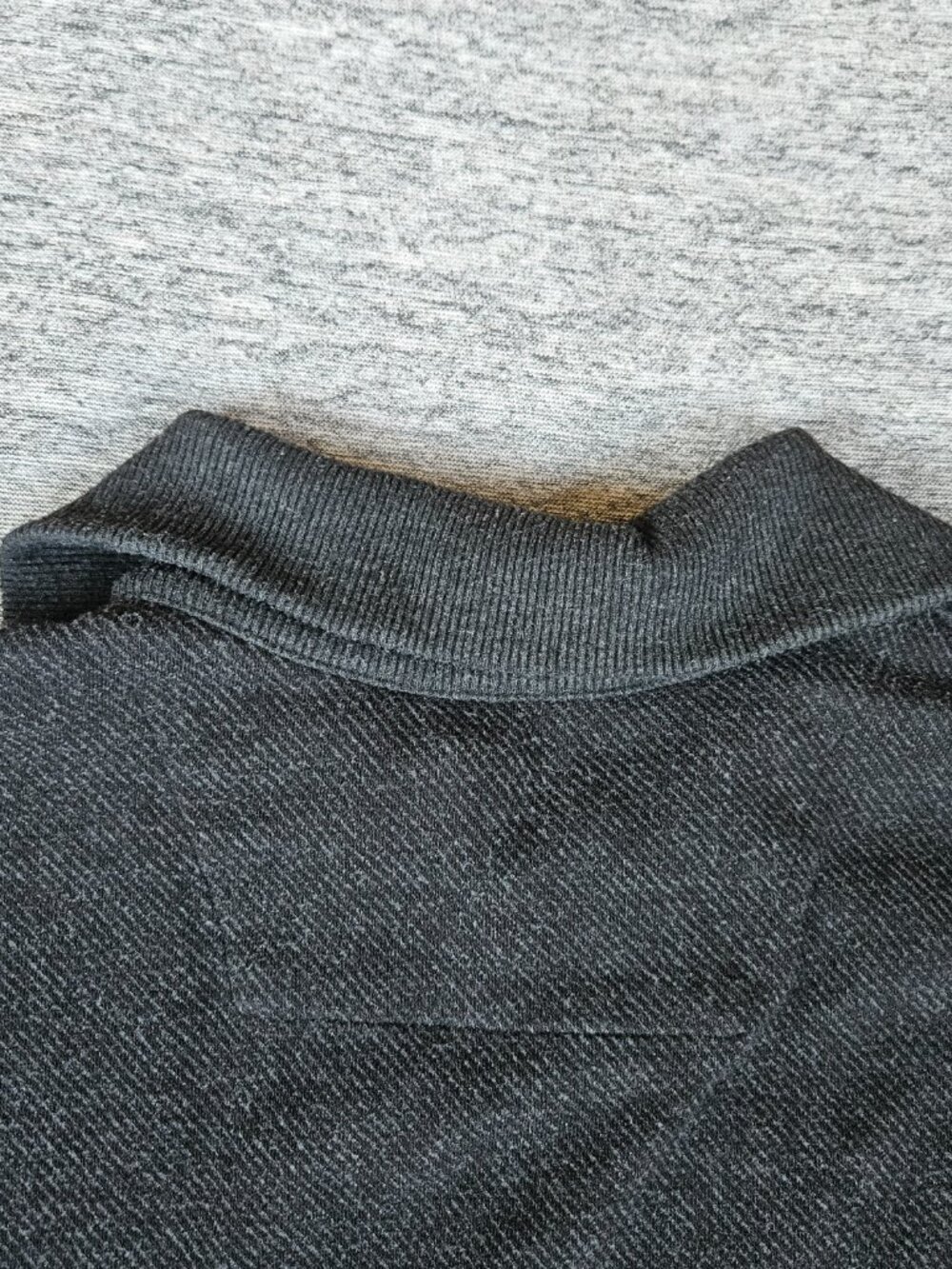 Faherty Legend Lounge Full Zip Heathered Black Twill Womens XS Sweatshirt Jacket - Picture 5 of 11